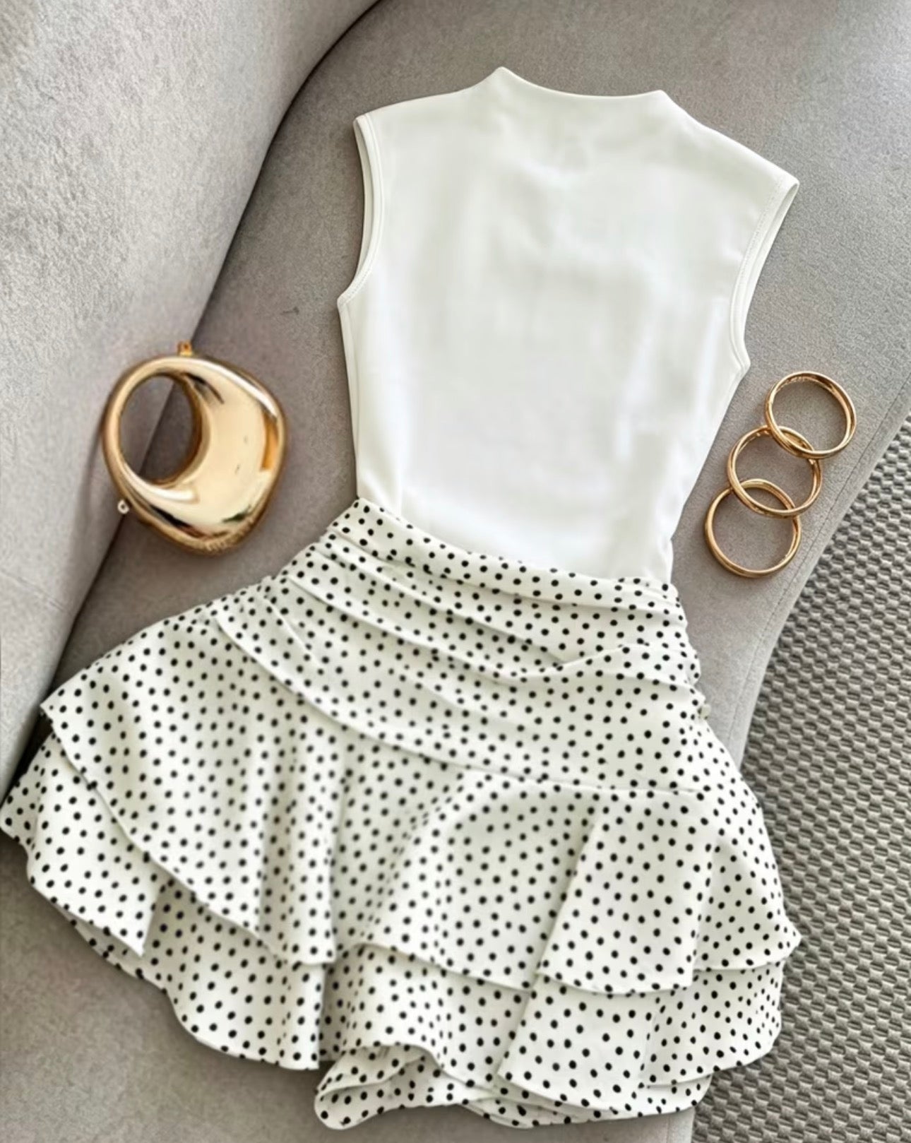 Ensemble Parisian Pois Luxe