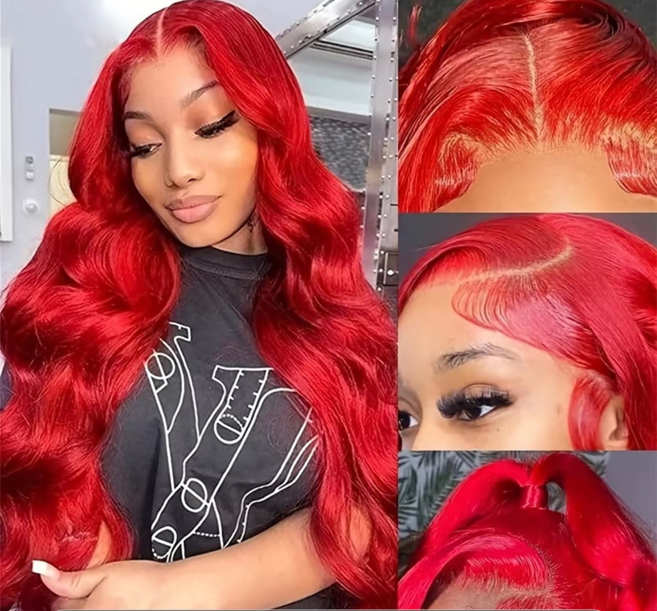 Perruque Red Wave Glam