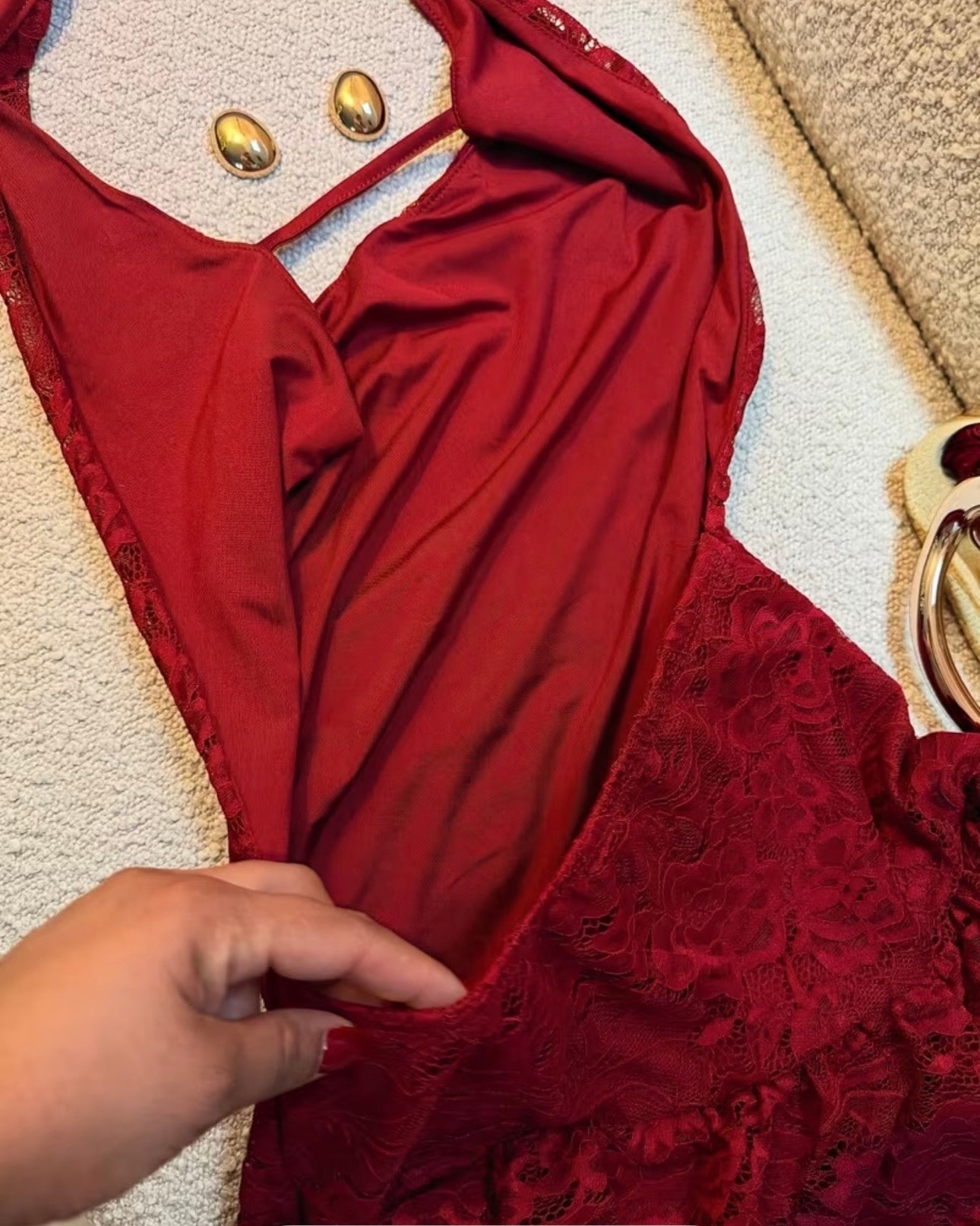Robe Rubis Élégance