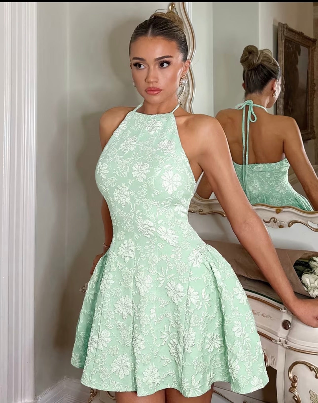 Robe Jacquard Élégance Royale