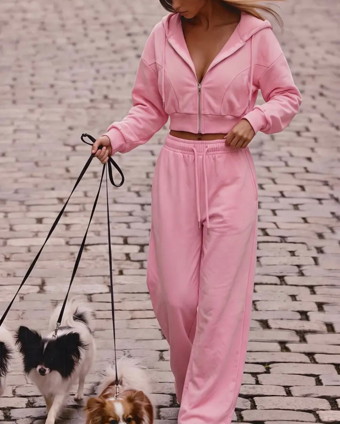 Ensemble Rose Korean Chic