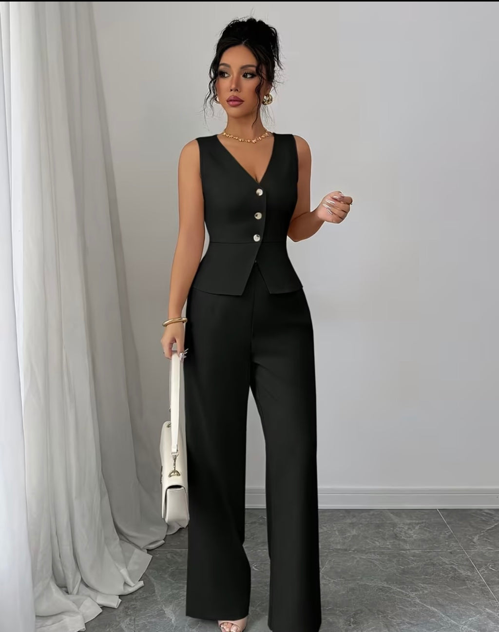 Ensemble Bureau Chic Sans Manches