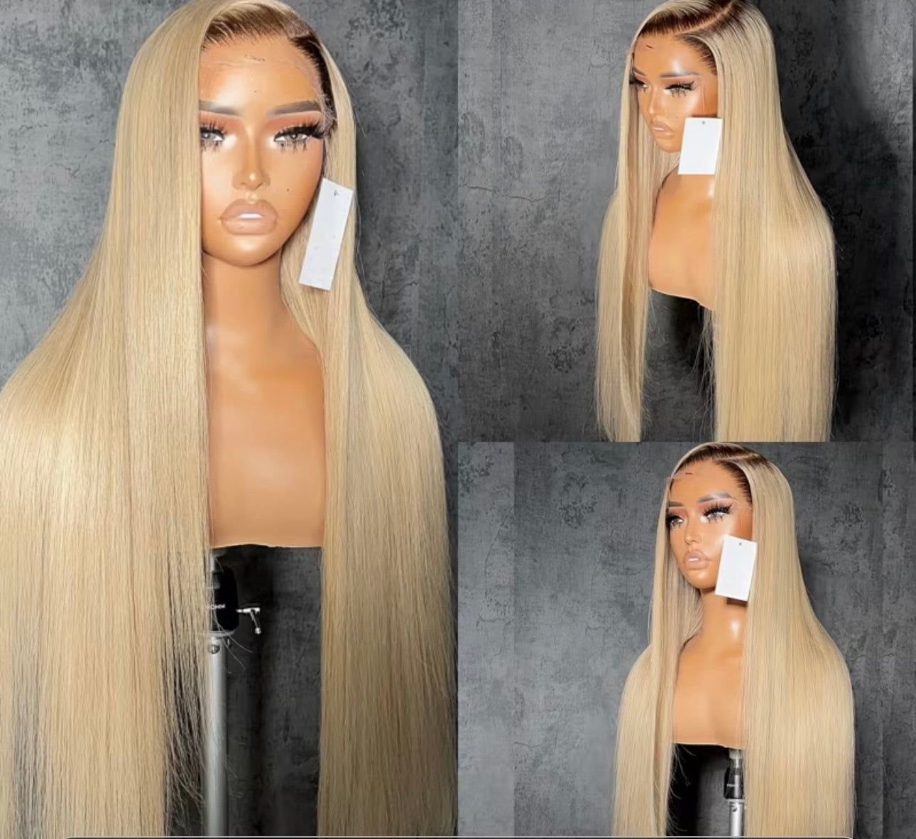 Perruque Blonde Ombre Luxe HD