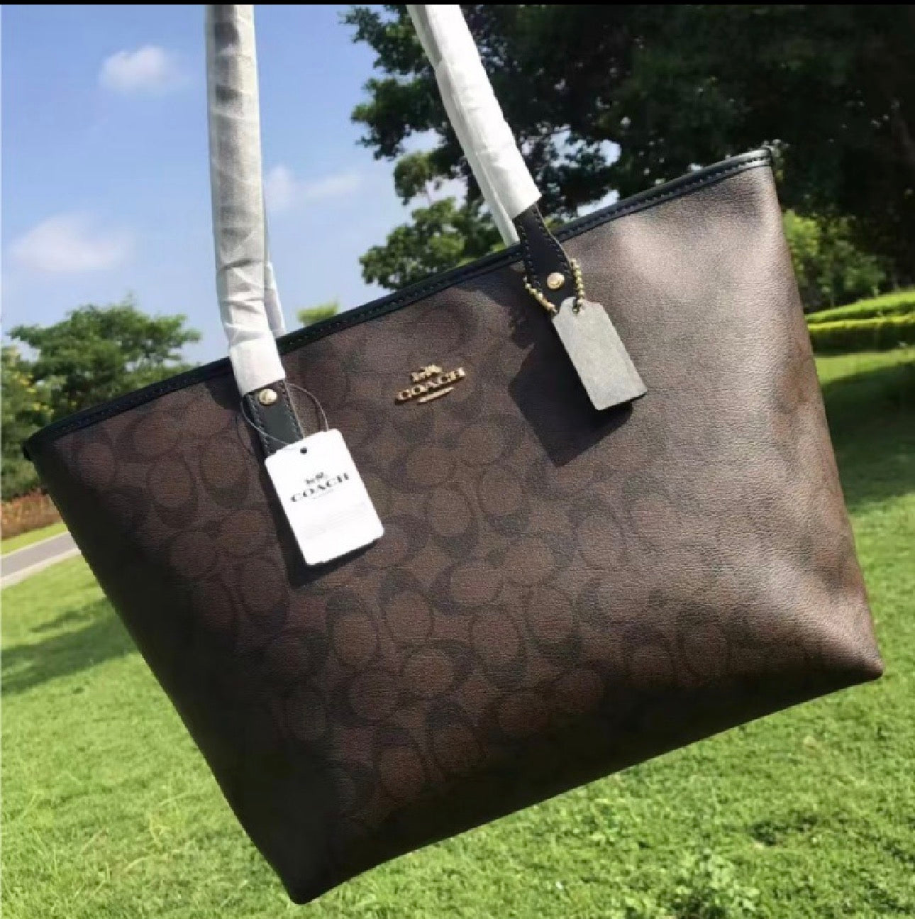 Sac COACH  Bandoulière Grand Élégance