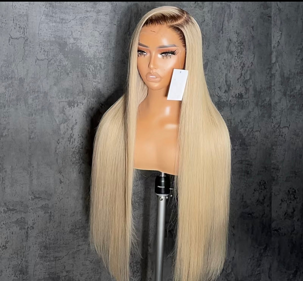 Perruque Blonde Ombre Luxe HD