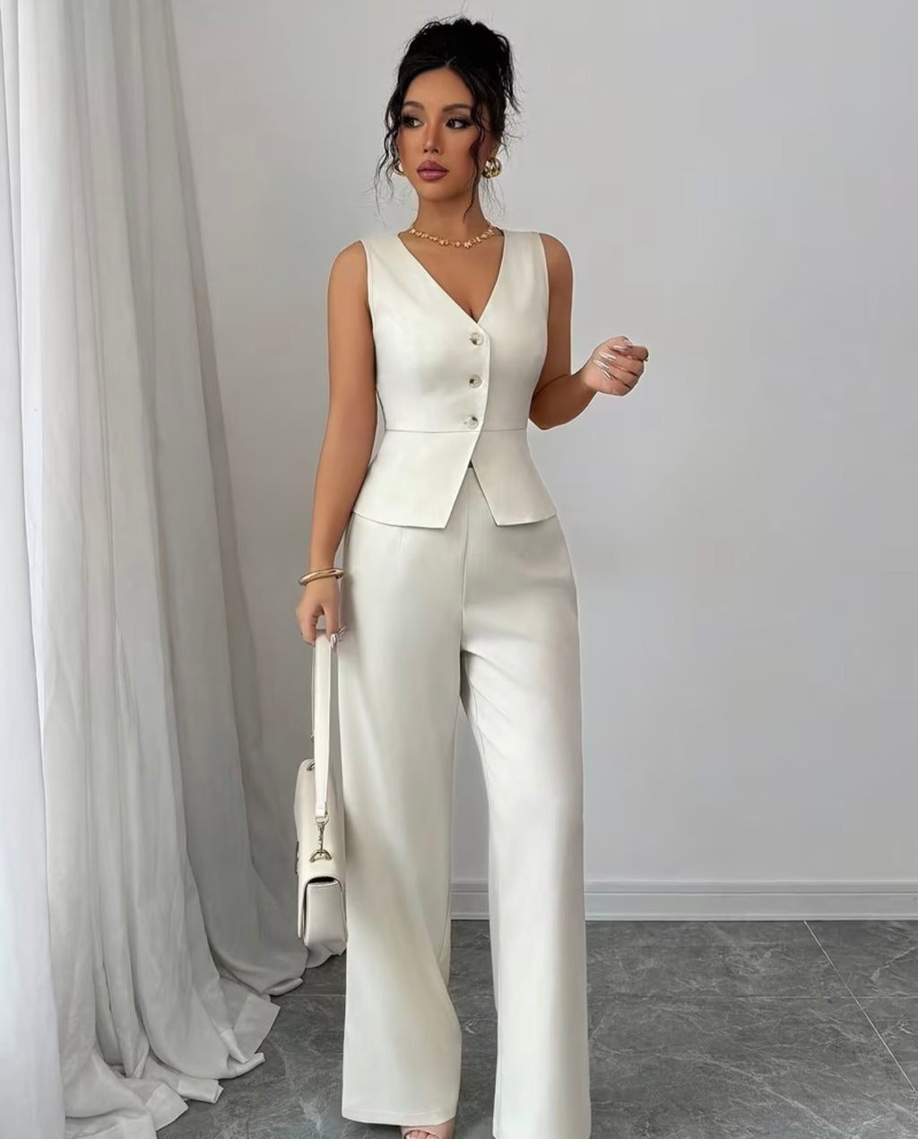 Ensemble Bureau Chic Sans Manches