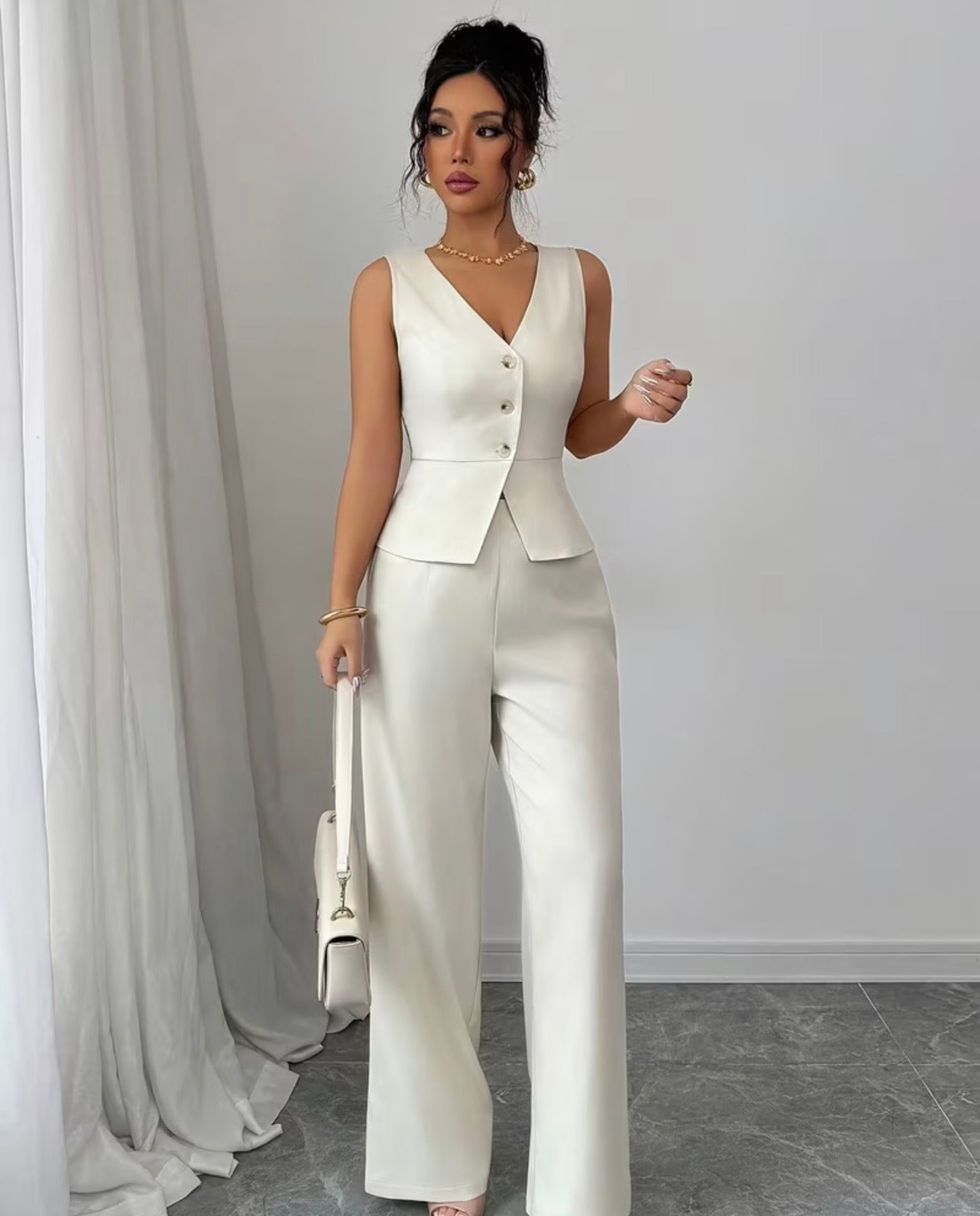 Ensemble Bureau Chic Sans Manches