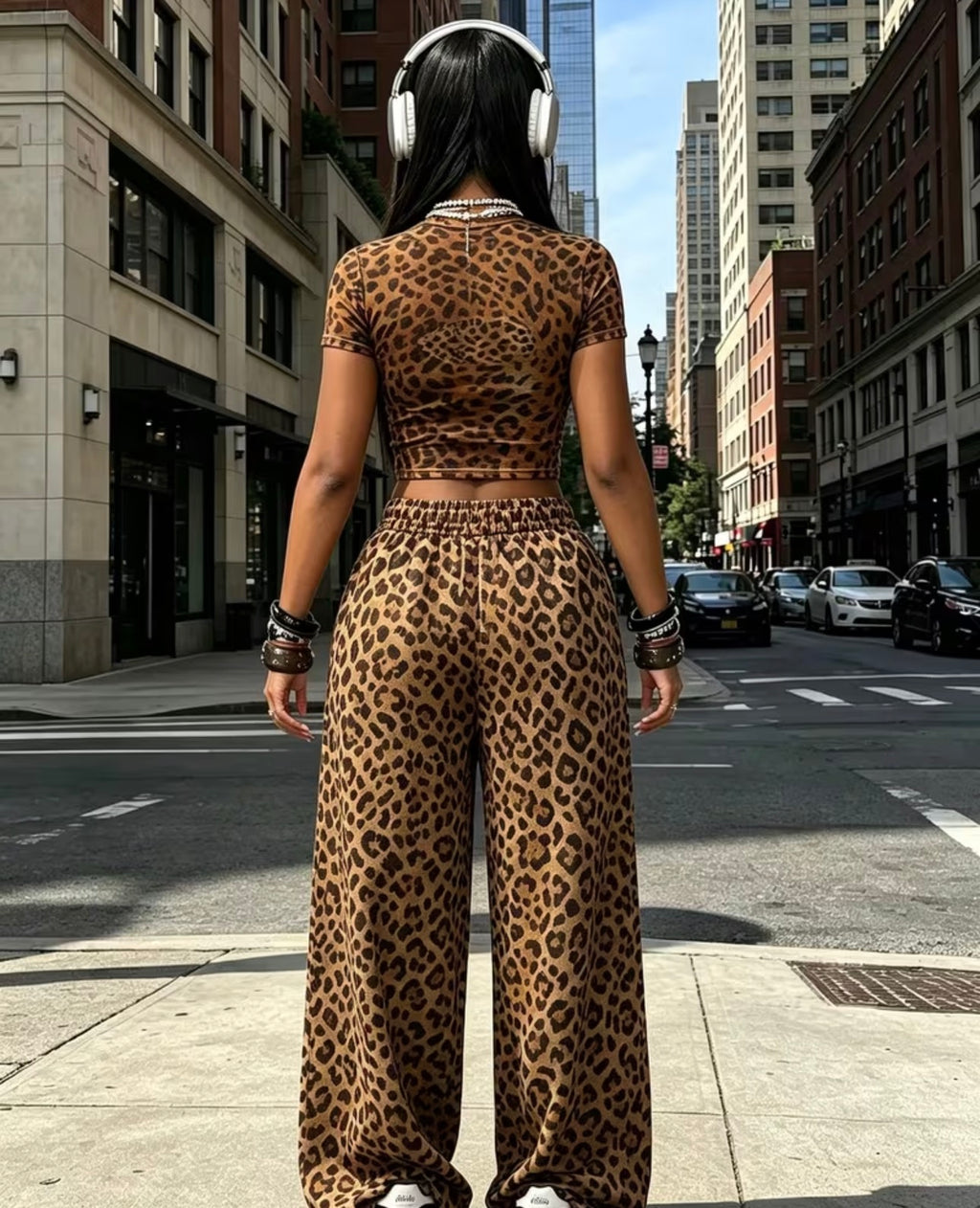 Ensemble Wild Leopard Y2K