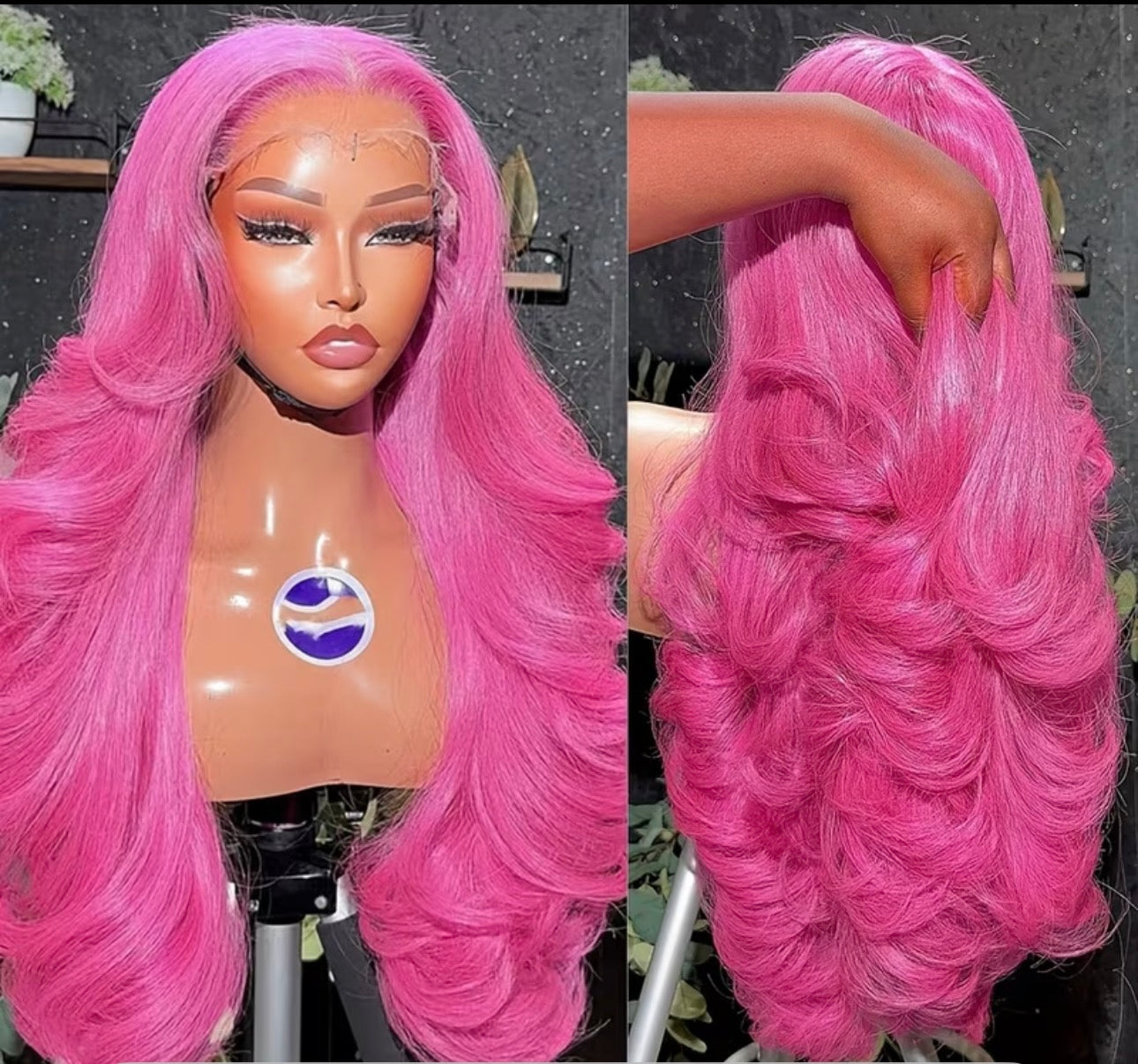 Perruque Pink Dream Wave