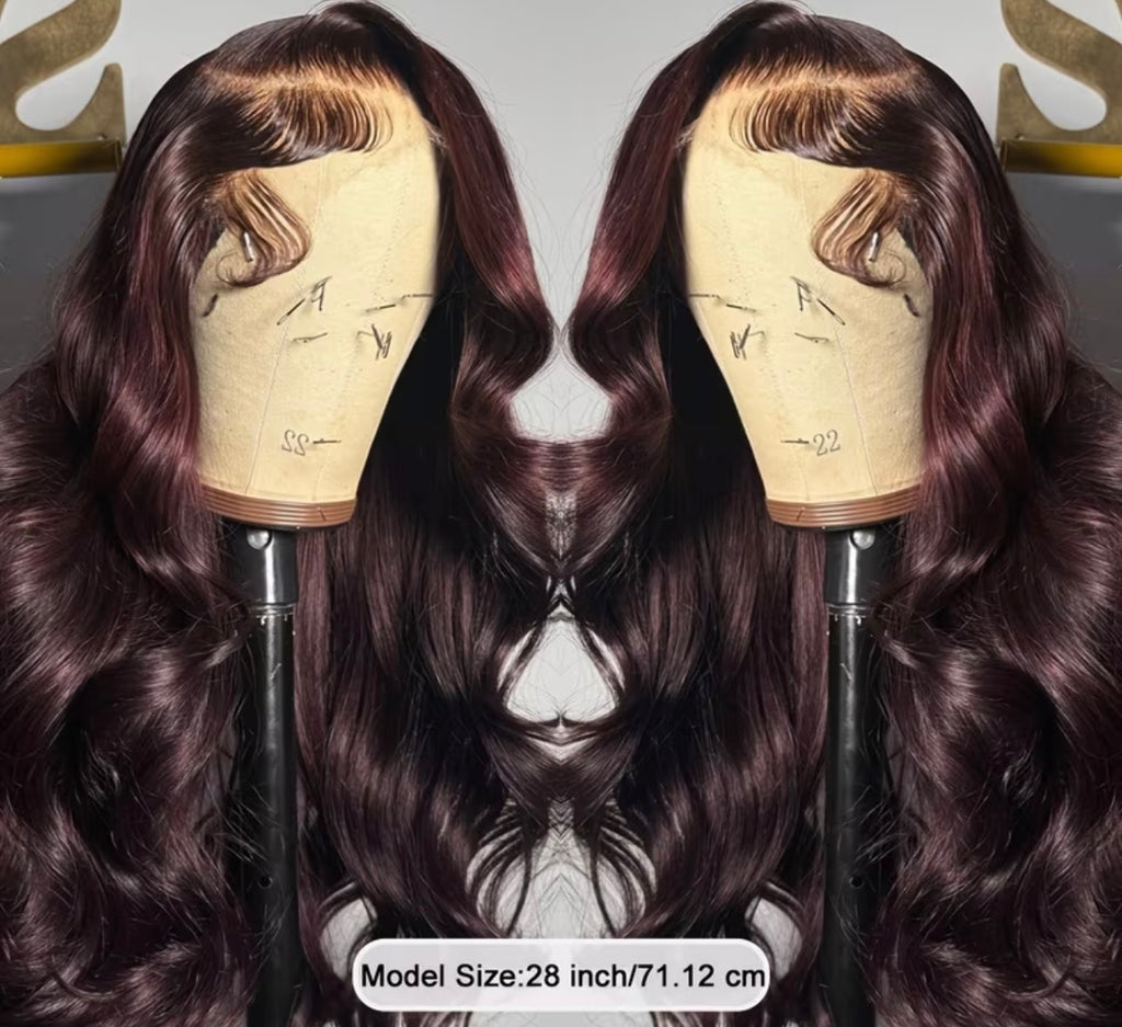 Perruque Bordeaux Glam Wave