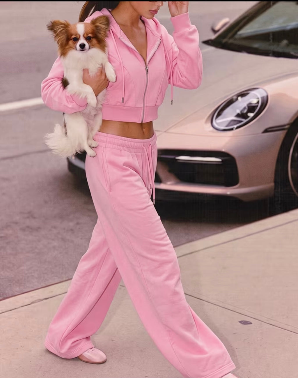Ensemble Rose Korean Chic