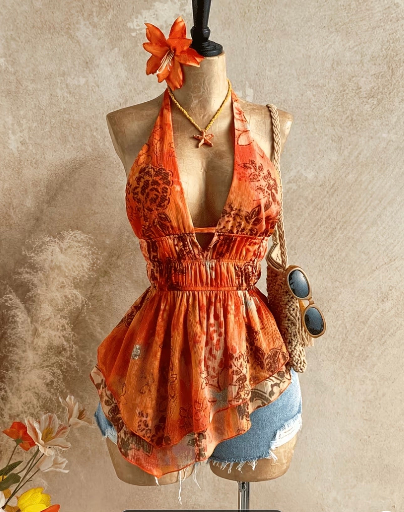 Débardeur Bohème Tropical