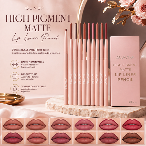 AVÉLORA Velvet Lip Define – Set de 6 Crayons à Lèvres