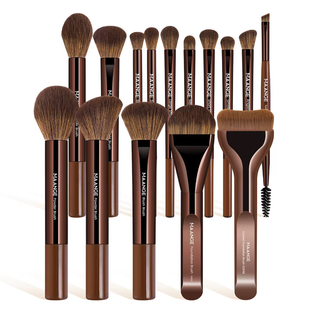 Éclat Élégance — Coffret 15 Pinceaux Maquillage