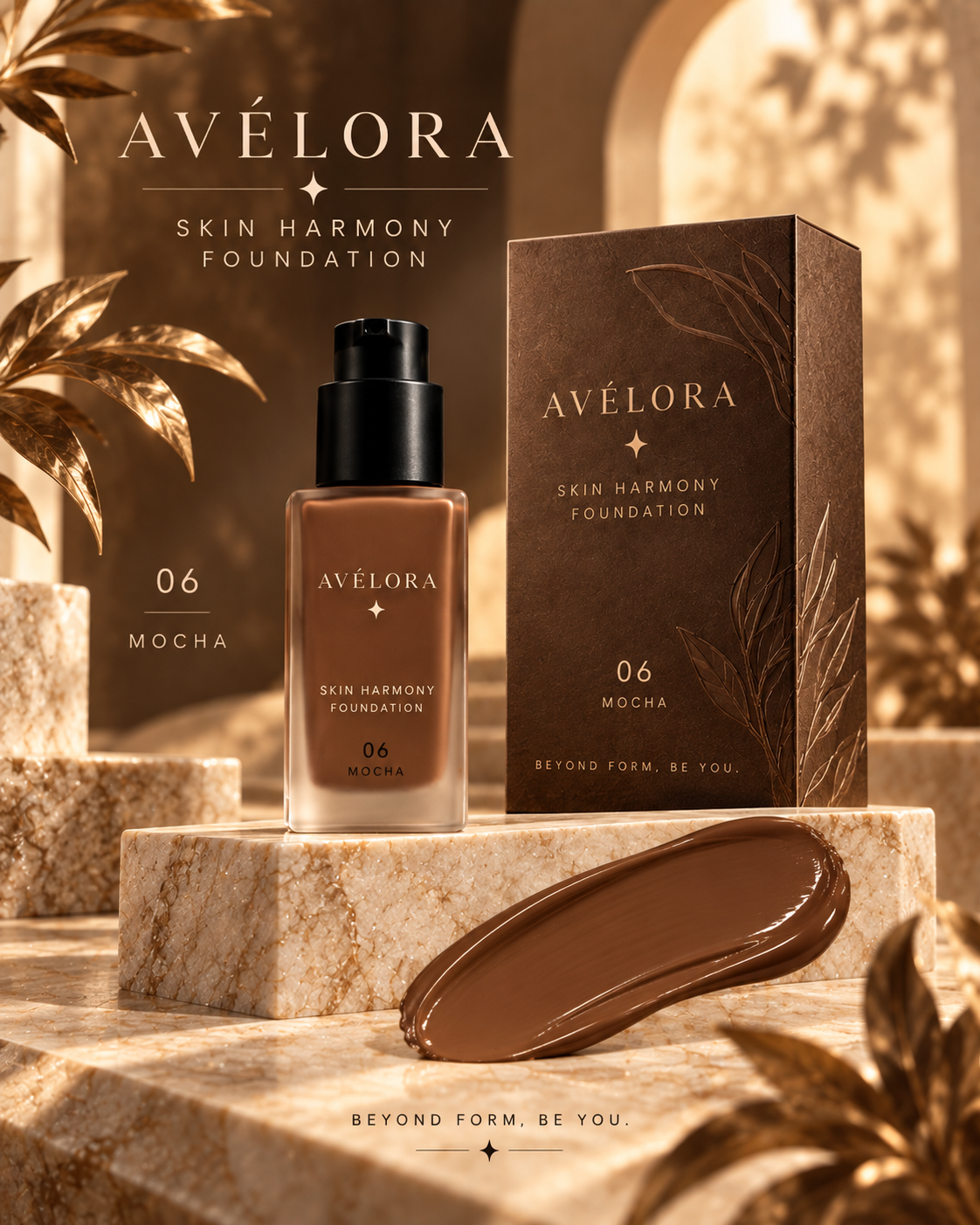 AVÉLORA Skin Harmony Foundation — Fond de Teint Éclat Naturel