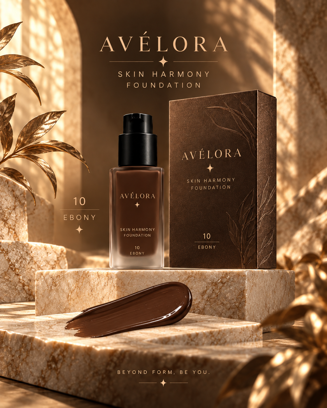 AVÉLORA Skin Harmony Foundation — Fond de Teint Éclat Naturel