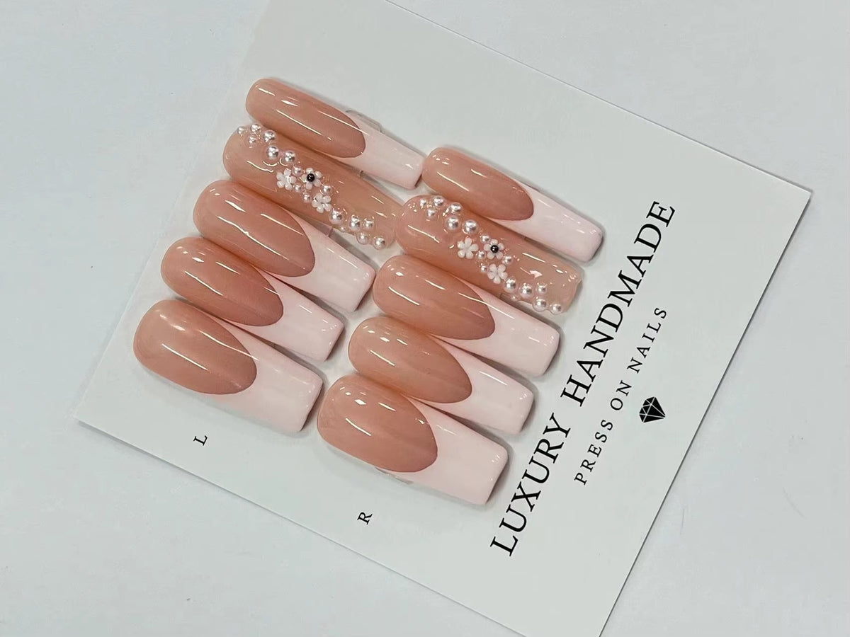 Lots de 10 Press-On Nails – Faits main