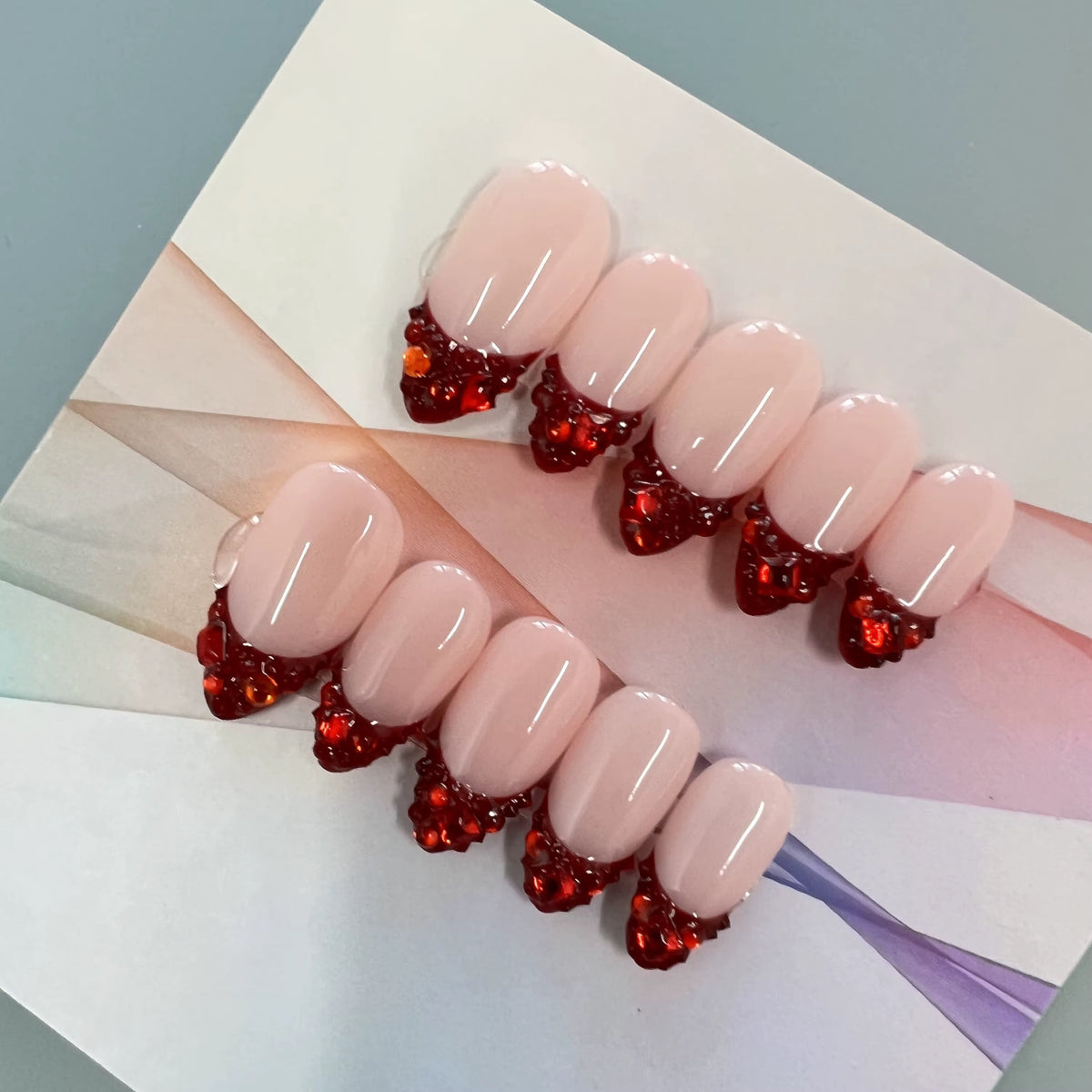 Lots de 10 Press-On Nails – Faits main avec soin