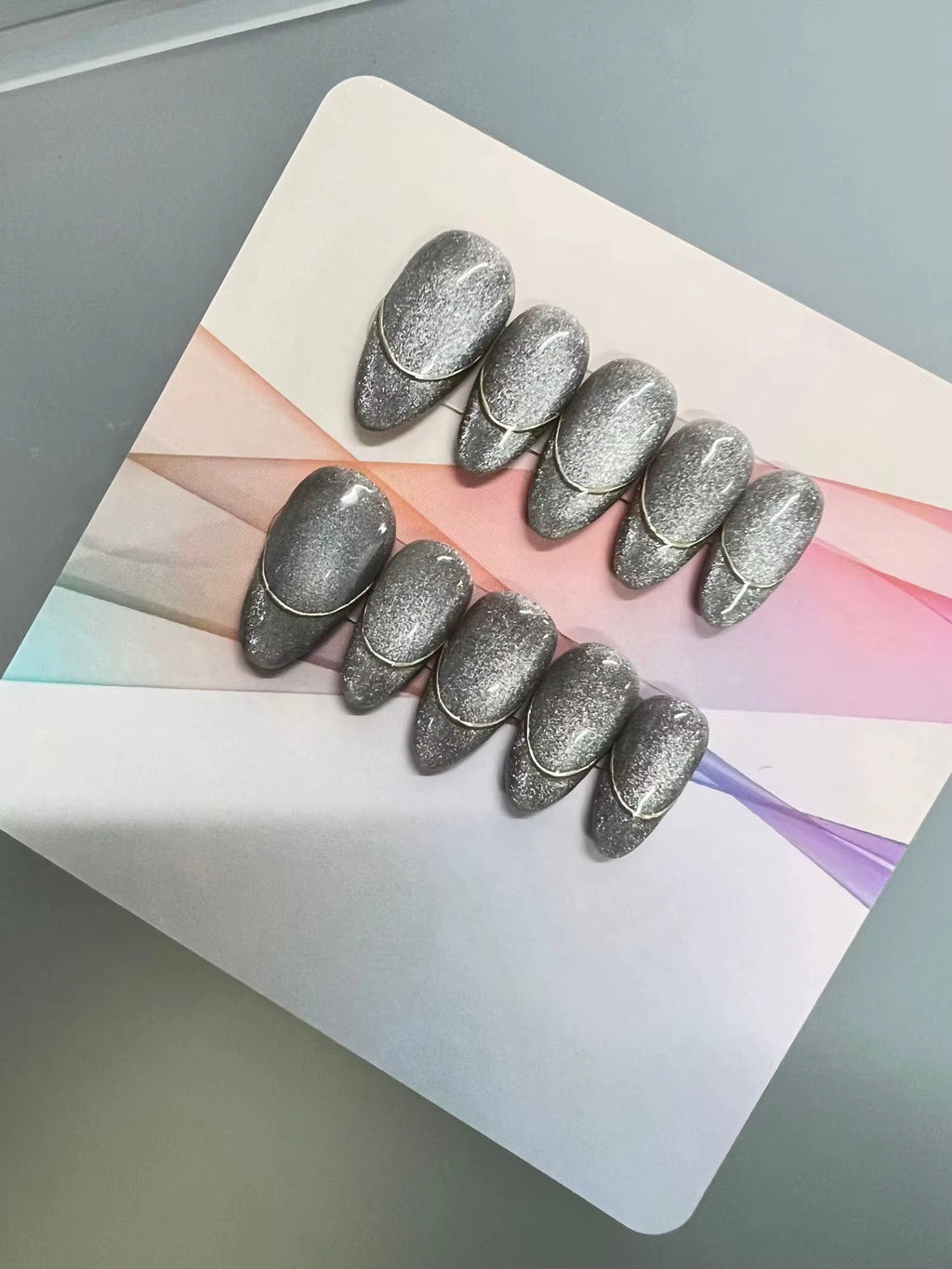 Lots de 10 Press-On Nails – Faits main avec soin