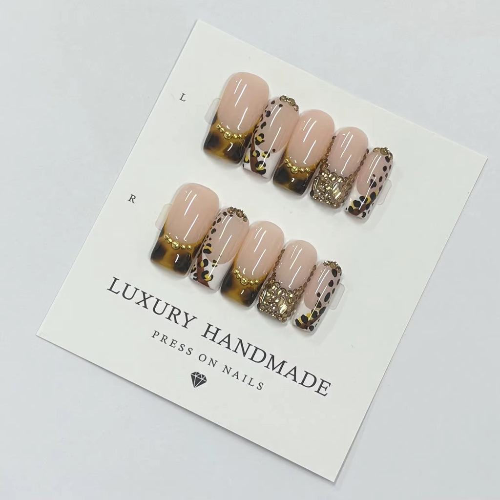 Lots de 10 Press-On Nails – Faits main avec soin