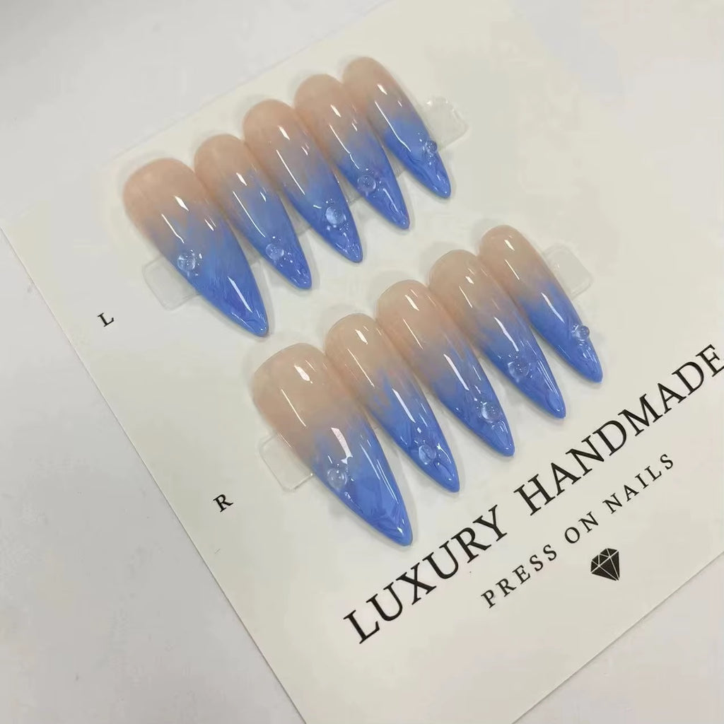 Lots de 10 Press-On Nails – Faits main avec soin