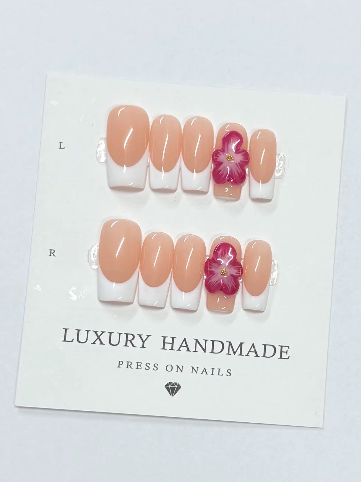 Lots de 10 Press-On Nails – Faits main avec soin