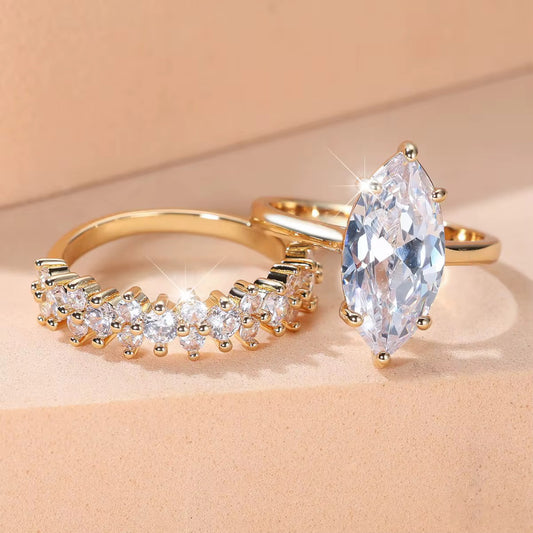 Elegant and modern Amberelle Ring with a touch of sparkle,