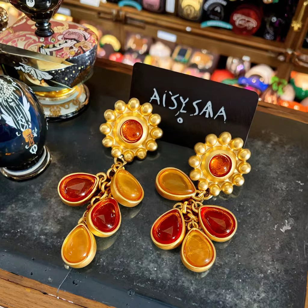 Boucles d’Oreilles Ambre - AVÉLORA