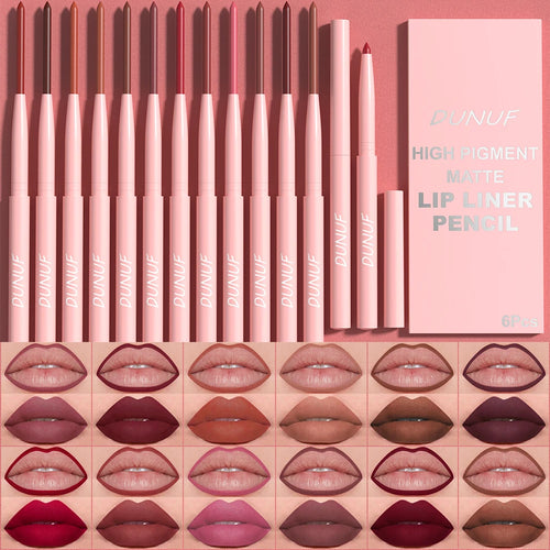 AVÉLORA Velvet Lip Define – Set de 6 Crayons à Lèvres