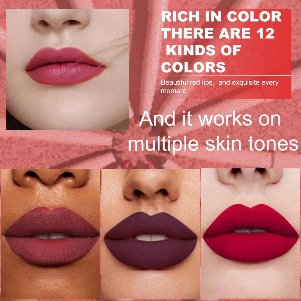 AVÉLORA Velvet Lip Define – Set de 6 Crayons à Lèvres